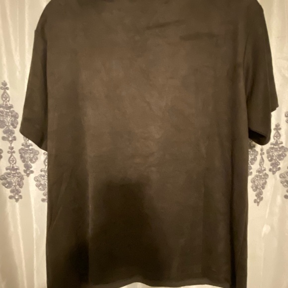 Olivaceous Suede V-Cut Tee - Picture 7 of 10